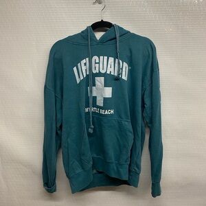 Teal Lifeguard Hoodie Myrtle Beach